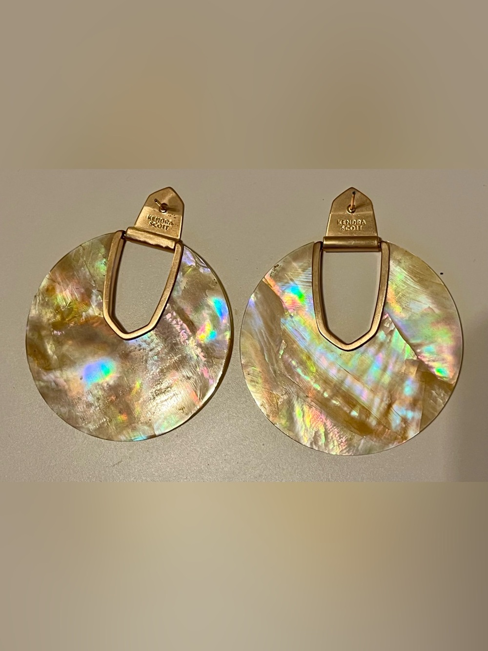 Kendra Scott Diane Mother of Pearl Earrings - Gold
